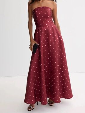 hutch carmel strapless belted drop-waist maxi dress Hutch Carmel Strapless Belted Drop Waist Maxi Dress